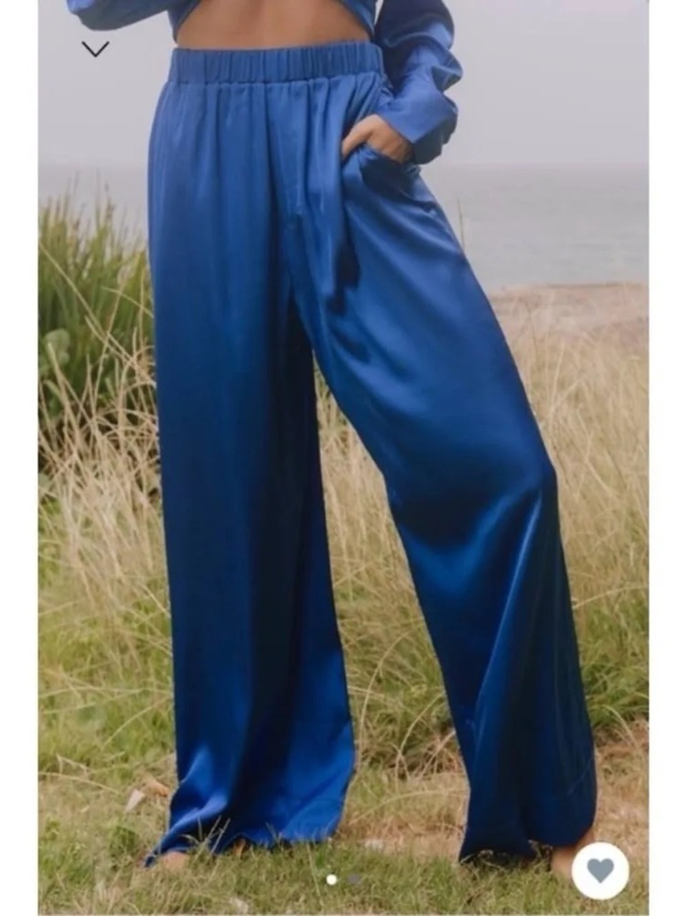Daily Drills Wide-Leg Satin Pant
